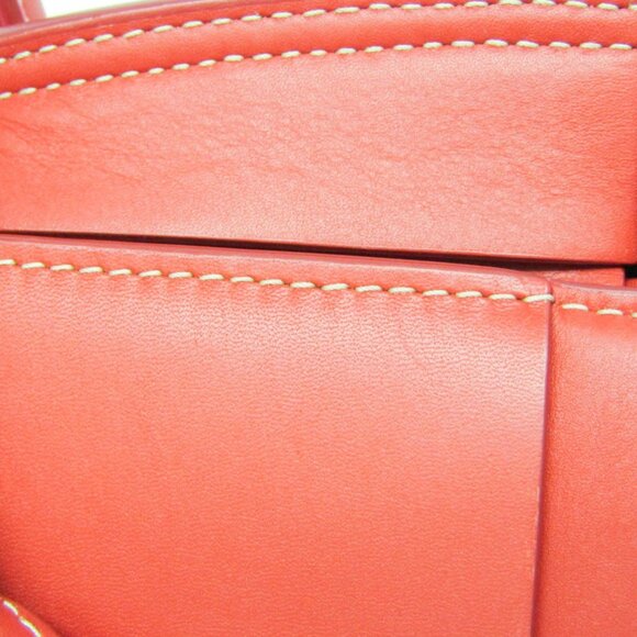 BOTTEGA VENETA Red Leather Shoulder Bag - Picture 9 of 14